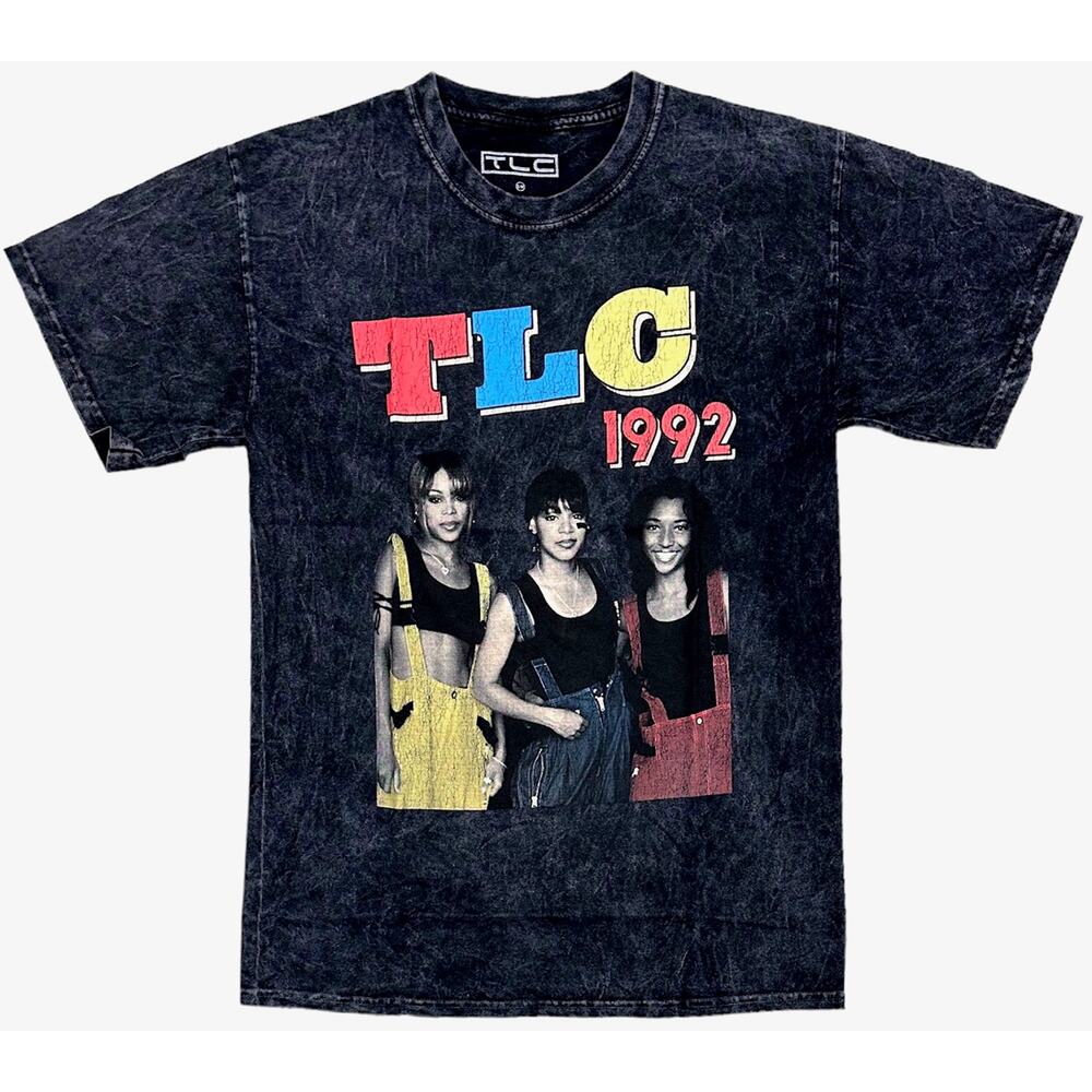 TLC R&B Music Band Unisex T-Shirt 1992 Mineral Acid Distressed Vintage Wash Tee